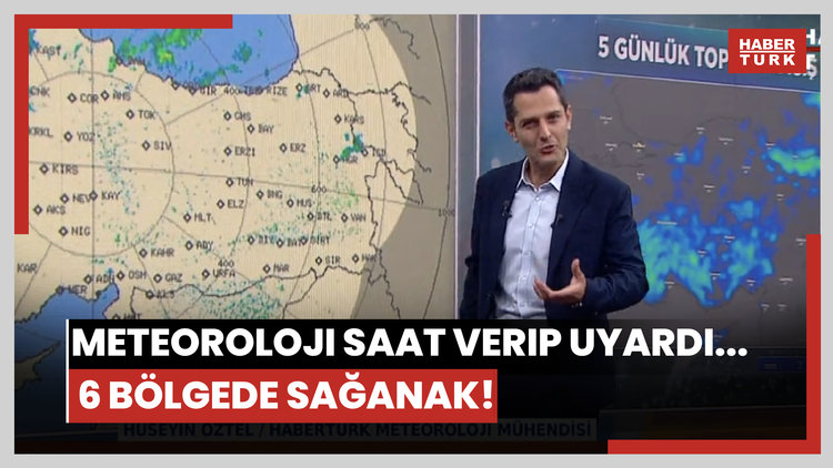 Meteoroloji saat verip uyardı... 6 bölgede sağanak! 15 kent için 'sarı' alarm