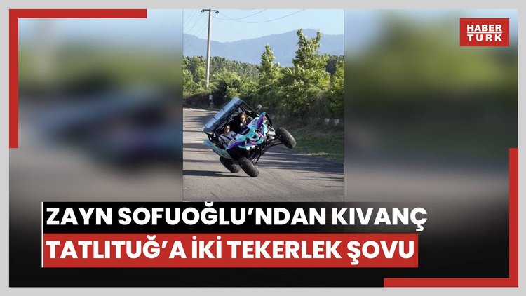 Zayn Sofuoğlu'ndan Kıvanç Tatlıtuğ'a iki tekerlek üstünde gösteri