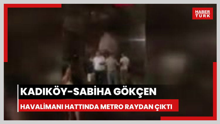 Kadıköy-Sabiha Gökçen Havalimanı Hattında metro raydan çıktı