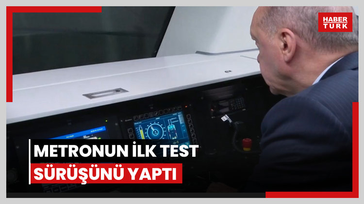 Metronun ilk test sürüşünü yaptı