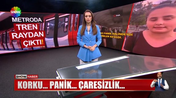 Raydan çıkan tren korkuttu!