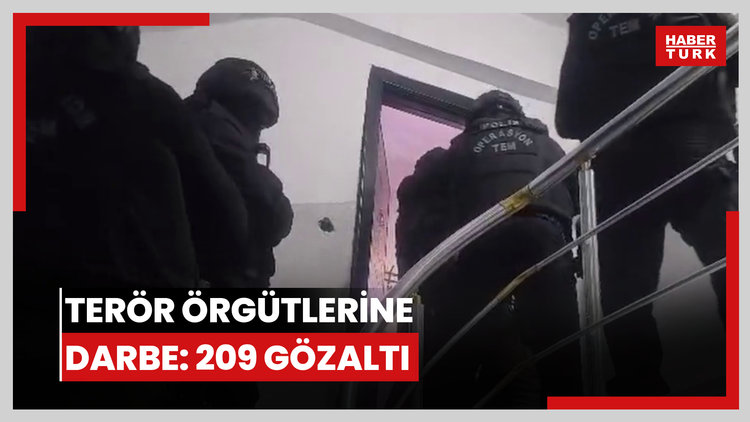 Terör örgütlerine darbe: 209 gözaltı
