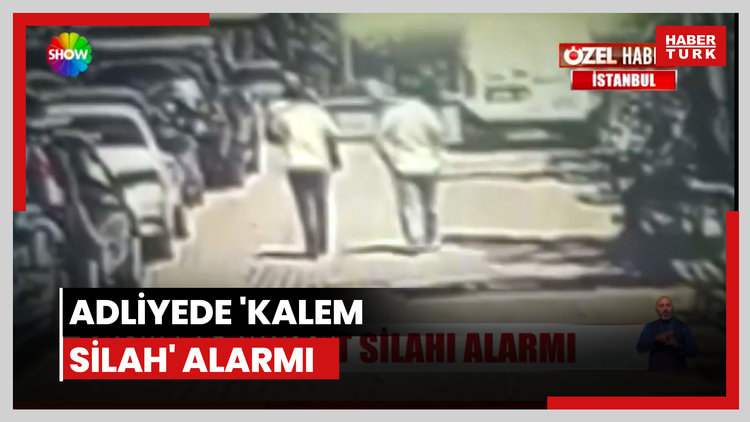 Adliyede 'kalem silah' alarmı