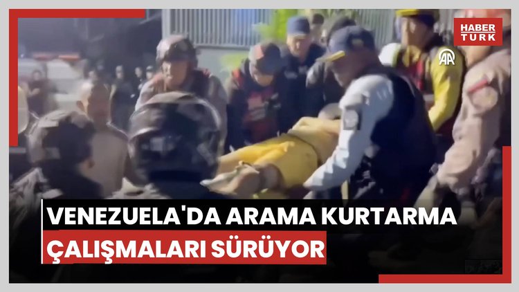 Venezuela'da arama kurtarma çalışmaları sürüyor