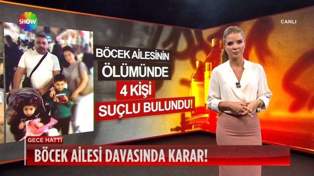 Böcek ailesi davasında karar!