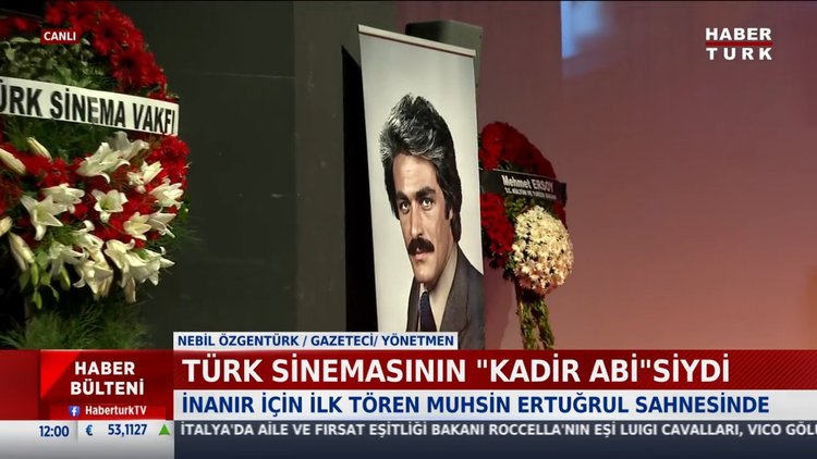 Kadir İnanır'a veda ediliyor