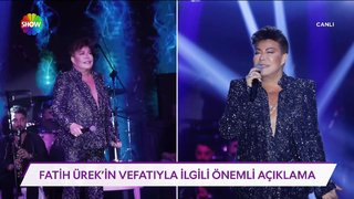 Fatih Ürek'in vefatıyla ilgili önemli açıklama! 