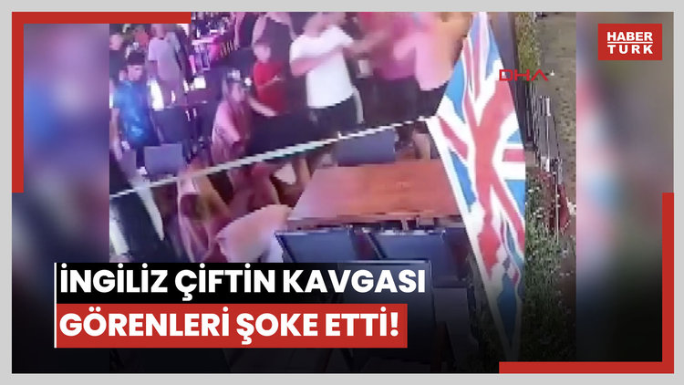 İngiliz çiftin kavgası görenleri şoke etti!