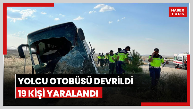 Çok sayıda yaralı var! Yolcu otobüsü devrildi
