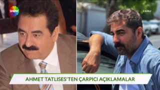 Ahmet Tatlıses'en çarpıcı açıklamalar!