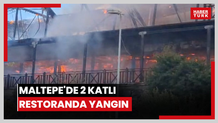 Maltepe'de 2 katlı restoranda yangın