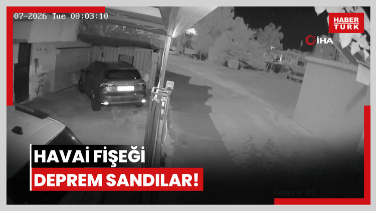Havai fişeği deprem sandılar!