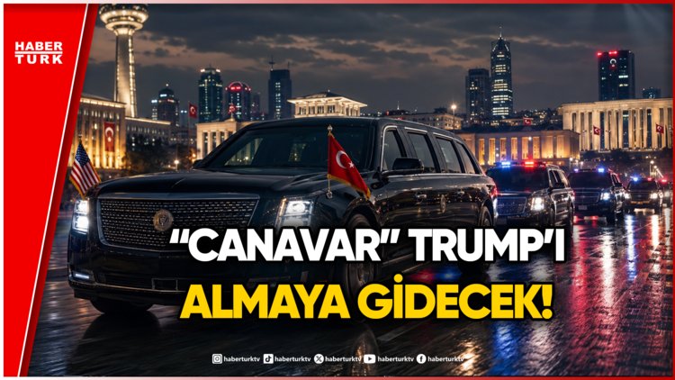 ABD Başkanı Trump'ın 9 Tonluk Aracı Havalimanına Doğru Yola Çıktı!