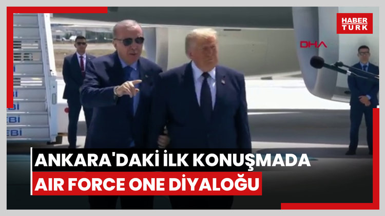 Ankara'daki ilk konuşmada Air Force One diyaloğu