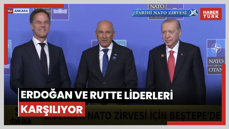 ERDOĞAN VE RUTTE LİDERLERİ KARŞILIYOR