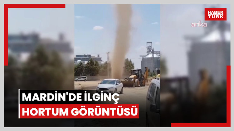 Mardin'de ilginç hortum görüntüsü
