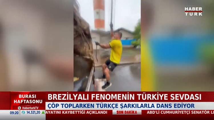 Brezilyalı temizlik işçisinin Türkiye aşkı