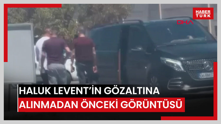 Haluk Levent'in gözaltına alınmadan önceki görüntüsü