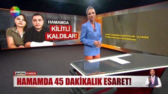 Hamamda 45 dakikalık esaret!