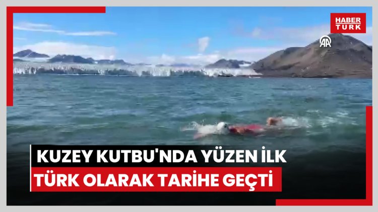 Açık su yüzücüsü Deniz Kayadelen, Kuzey Kutbu'nda yüzen ilk Türk olarak tarihe geçti