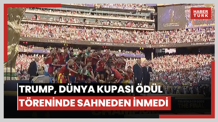 Trump, Dünya Kupası ödül töreninde sahneden inmedi