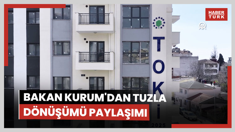 Bakan Kurum'dan Tuzla'daki kentsel dönüşüme ilişkin paylaşım