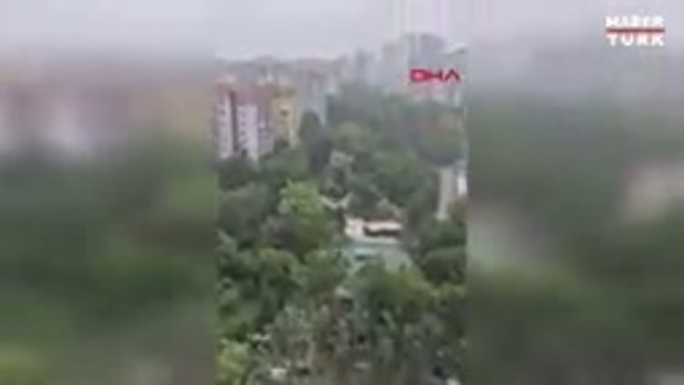 İstanbul'da fırtına etkili oldu