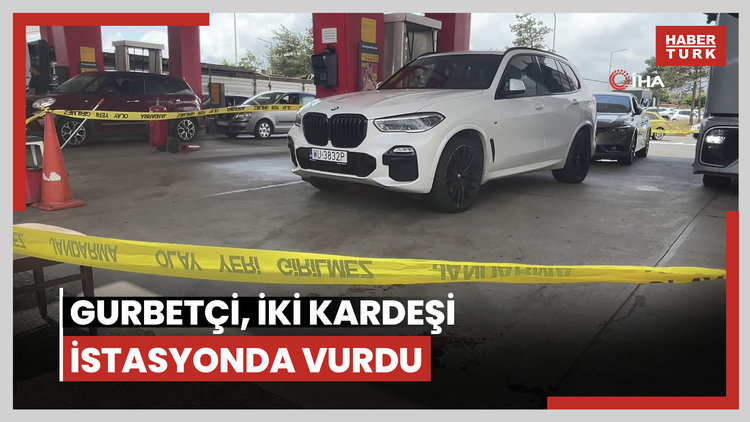 Gurbetçi benzin istasyonunda iki kardeşi vurdu! TEM'de kanlı tartışma!