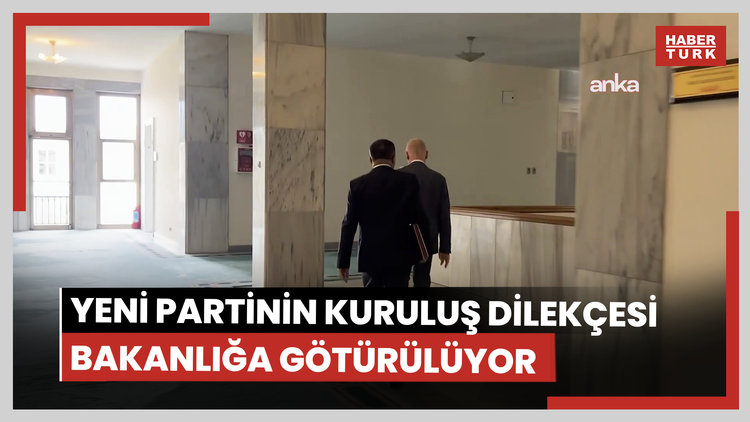 Yeni partinin kuruluş dilekçesi bakanlığa götürülüyor