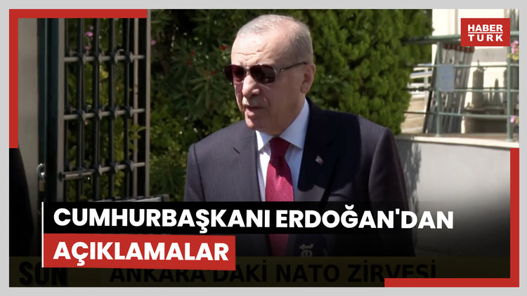 Cumhurbaşkanı Erdoğan'dan açıklamalar