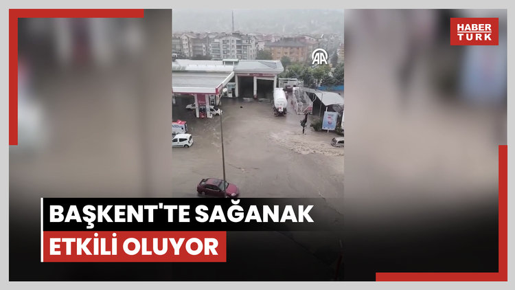 Başkent'te sağanak etkili oluyor