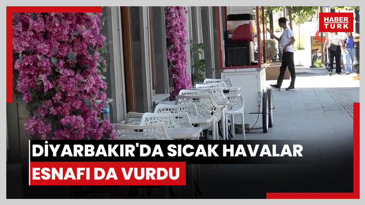 Diyarbakır'da sıcak havalar esnafı da vurdu: Kentte kepenkler öğleden sonra açılıyor