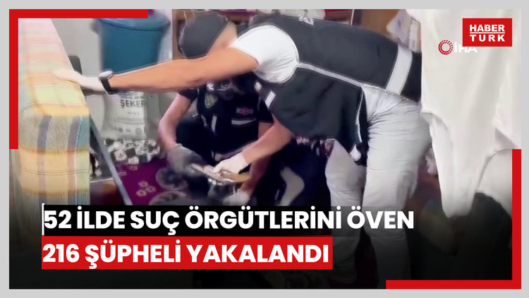 52 ilde sosyal medya üzerinden tetikçi ve suç örgütlerini övücü paylaşımlar yapan 216 şüpheli yakalandı