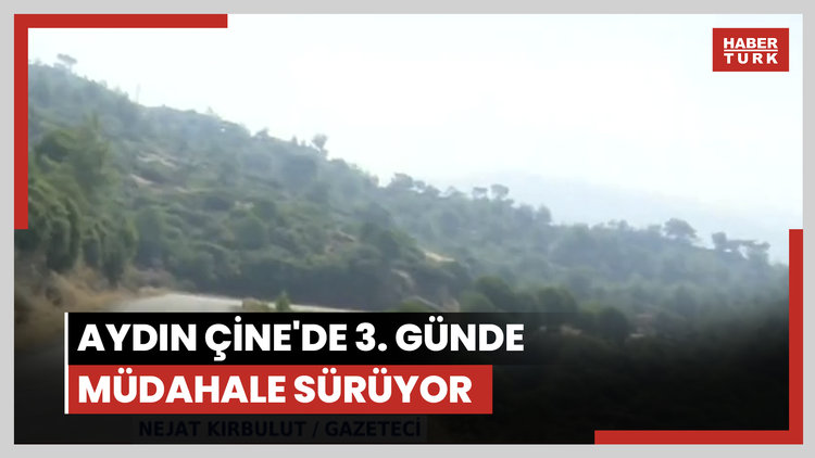 Aydın Çine'de 3. günde müdehale sürüyor
