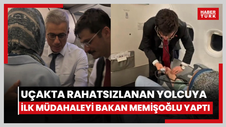 Uçakta rahatsızlandı