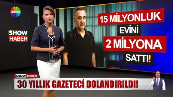 30 yıllık gazeteci dolandırıldı!