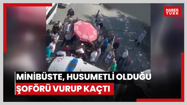 Bahçelievler'de minibüste, husumetli olduğu şoförü vurup kaçtı