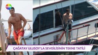 Çağatay Ulusoy'un keyifli tekne tatili!