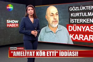 Gözlükten kurtulmak istedi gözünden oldu!