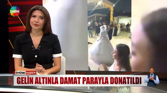 Gelin altınla damat parayla donatıldı!