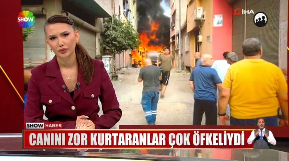 Mahalle yangın yeri işçiler çayda!