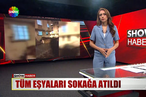 Tüm eşyaları sokağa atıldı!
