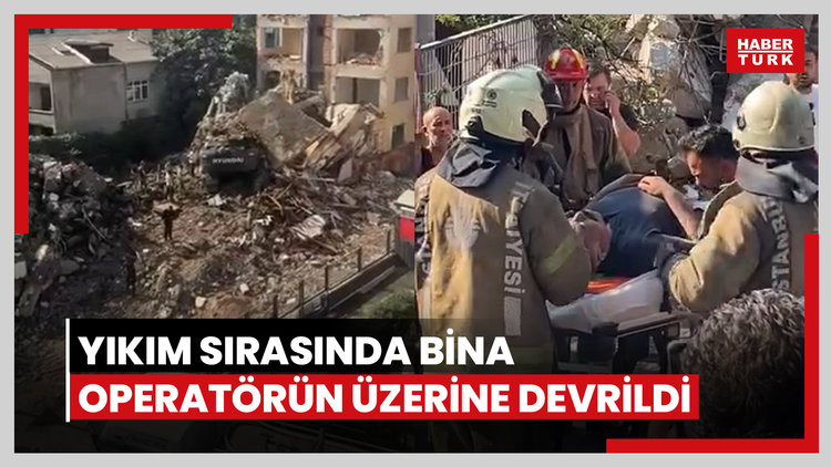 Bina operatörün üzerine devrildi