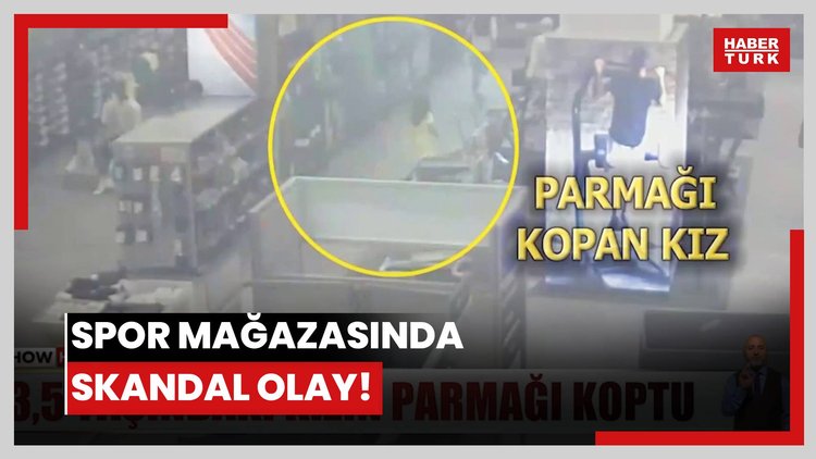 Spor mağazasında skandal olay!
