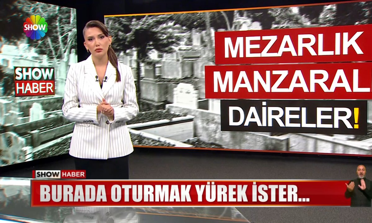 Mezarlık manzaralı daireler!
