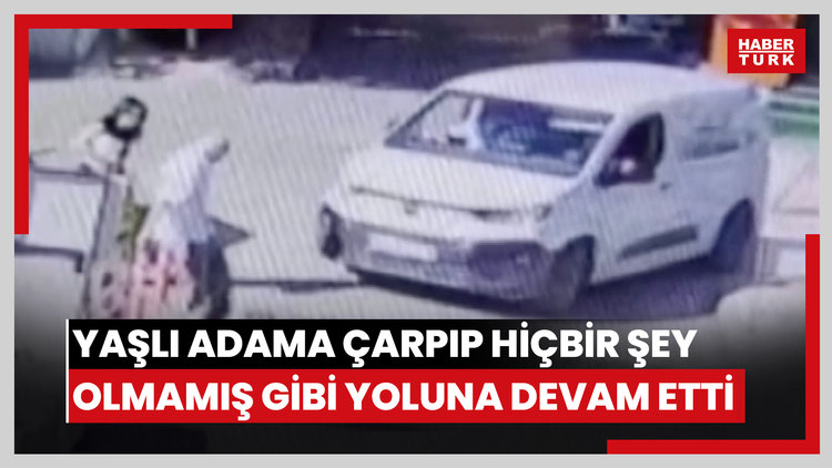 Yaşlı adama çarpıp hiçbir şey olmamış gibi yoluna devam etti