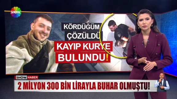 Kayıp kurye bulundu!