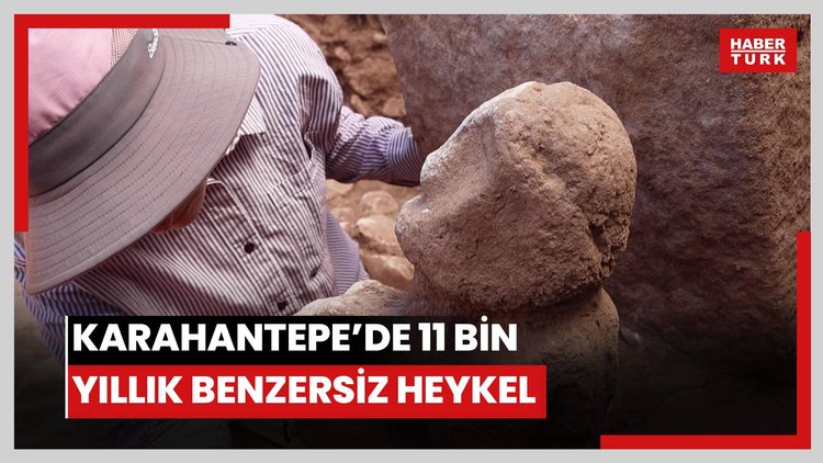 Karahantepe'de 11 bin yıllık benzersiz heykel