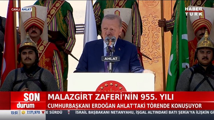 Cumhurbaşkanı Erdoğan'dan Ahlat'ta önemli mesajlar