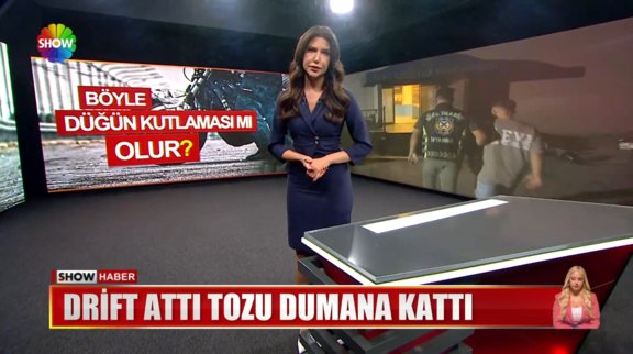Motosikletle drift atan damada ceza!